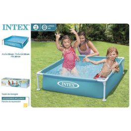 Piscina cuadrada desmontable mini frame (capacidad 342 litros) (+ 2 años) 122x122x30 cm Piscina cuadrada desmontable mini frame (capacidad 342 litros) (+ 2 años) 122x122x30 cm