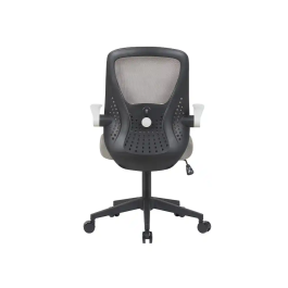 Q-connect Silla de Oficina Terni Malla Transpirable Ajustable, Gris/Negro, Altura Max 1050 mm