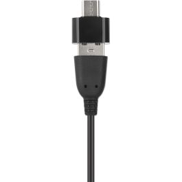 MANHATTAN Lautsprecher fr PC und Laptop 2600 Series zwei verbundene Lautsprecher 1.4 m USB-Kabel USB-C/USB-A-Adapter schwarz/orange