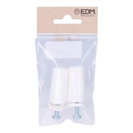Edm Topes para Persiana Blanco 40 mm Largo - 2 Unidades