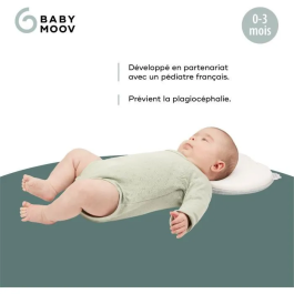 Babymoov Soporte Ergonómico para la Cabeza Lovenest Original Blanco para Bebés Recién Nacidos, Previene Plagiocefalia, Algodón