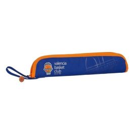 Safta Portaflautas Valencia Basket 37x8x2cm Poliéster 600D Azul y Naranja