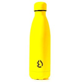 Water Revolution Botella Térmica de Acero Inoxidable Amarilla 500ml - Doble Pared Aislada, 24h Frío / 12h Caliente