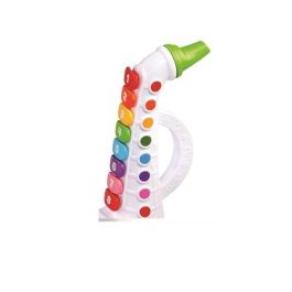 Saxofon infantil colores musicales con gran variedad de sonidos y 8 botones para reproducir notas musicales 28,6x22,2x10,4 cm Saxofon infantil colores musicales con gran variedad de sonidos y 8 botones para reproducir notas musicales 28,6x22,2x10,4 cm