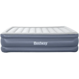 Bestway Colchón Hinchable 6713I Tritech para 2 Plazas, Bomba Eléctrica Integrada, Estructura de Cama, 203 x 152 x 51 cm