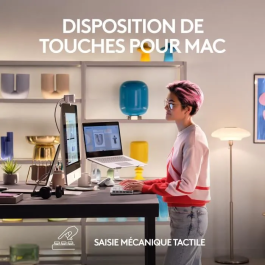 Logitech MX Mechanical Mini Teclado Inalambrico para Mac Gris Pala