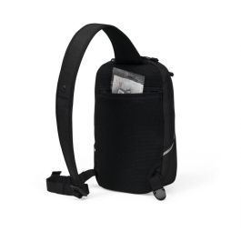 Dicota P20471-15 Sling Bag Reflective Negra, Mochila Senderismo 12.9", Resistente Agua, Elementos Reflectantes, PET Reciclado