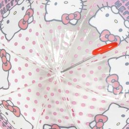 Cerdá Paraguas Manual de Burbuja Poe Hello Kitty de 45 cm Rosa para Niñas, Edad Mínima 3 Años
