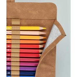 FABER-CASTELL Estuche suave Art & Graphic de cuero PU Marrón para lápices y accesorios