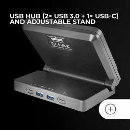 Mars Gaming Control Deck Pro MSDPRO para Streaming y Creación de Contenido, con Teclas LCD Personalizables, Diales Multifunción y Pantalla Táctil