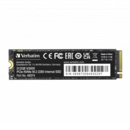 Verbatim Vi3000 Disco Duro Interno SSD M.2 PCIe NVMe 256GB 2280 hasta 3100MB/s Lectura Precio: 67.50000004. SKU: B1ACTPFKVQ