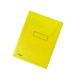 Exacompta Subcarpeta Cartulina Reciclada A4 Amarillo 280g/m2 con 2 Solapas Certificado Blue Angel