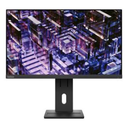 Lenovo ThinkVision E24q-30 Monitor Profesional 23.8 Pulgadas QHD (2560x1440) IPS 100Hz, Ajuste Ergonómico, Low Blue Light, Altavoces, HDMI, DisplayPort
