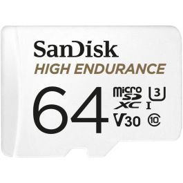 SanDisk High Endurance Tarjeta MicroSDXC 64GB, Clase 10 U3 V30, 100MB/s Lectura, 40MB/s Escritura con Adaptador SD Precio: 28.88999993. SKU: B1EVM3C7ML