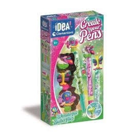 Clementoni 18873 Mini Laboratorios Kit Creativo para Montar y Personalizar 3 Bolígrafos Mariposa con 4 Tintas +6 años