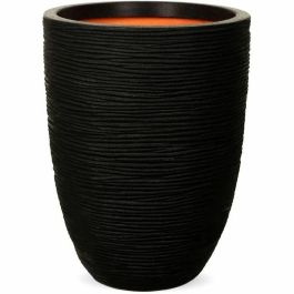 Capi Europe CAP8716443060014 Florero bajo elegante RIB NL, 34 x 46 cm, Negro