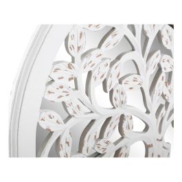 Decoracion Pared Indio DKD Home Decor Blanco 2 x 60 x 60 cm