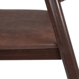 Silla Marrón Pu/Metal Salón 51 X 55 X 72 cm