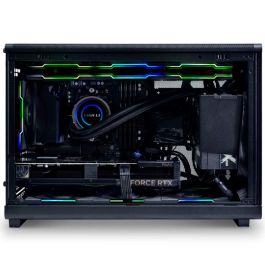 Lian Li A3 Caja Ordenador Gaming ATX Micro-ATX Compacta Negro con Madera y Cristal USB-C