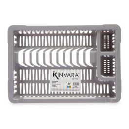 Escurridor Plato Plastico Pequeño Gris Kinvara 42X7CM (24 Unidades) Escurridor Plato Plastico Pequeño Gris Kinvara 42X7CM (24 Unidades)