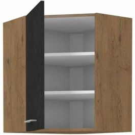 Rock ROCKGANGLE Columna de esquina Melamina, roble Lancelot y gris matera, 1 puerta, 58x72 cm