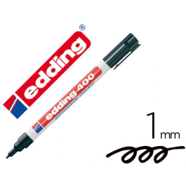 Edding Marcador Permanente 400 Negro Punta Redonda 1 mm Recargable Precio: 20.50000029. SKU: S8421295