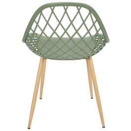 Home Deco Factory Silla Exterior Verde Málaga 57x51,2 cm h.80,2 cm
