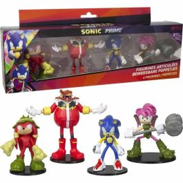 Sonic - 4 Figuras Articuladas - 7,5 Cm (Asst)