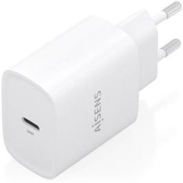 Aisens A110-0950 Cargador de Pared GaN USB-C 30W Blanco para portátil, móvil y tablet