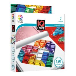 Smart Games Juego De Ingenio IQ Love SG302 Rompecabezas para Viaje con 120 Desafíos