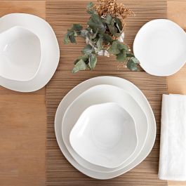 Set de Aperitivo Ariane Earth Blanco Cerámica Ø 17 cm (6 Unidades)