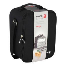 Fagor Tappy Bolsa Porta Alimentos Semi-rígida Aislante Negra 17.5x17x24.5 cm