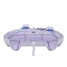 Power A Mando con Cable Mejorado XBGP0001-01 para Xbox Series X/S Remolino Lavanda, Diseño Ergonómico, Botones Asignables, Funciona con Xbox One y Windows 10/11