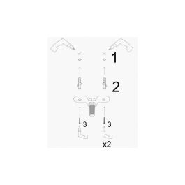 Lámpara de Techo Marco SKD-521MRC | Diseño Moderno y Minimalista de Aluminio para 6 Bombillas E27 | Acabado Contemporáneo 640x300mm