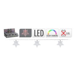 Guirnalda a pilas fija 10 leds con estrellas luz multicolor 1,3m