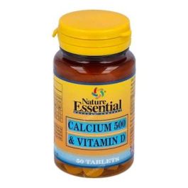 NATURE ESSENTIAL Calcio 500 mg + Vitamina D Comprimidos, Suplemento Alimenticio, 50 Comprimidos Precio: 6.5000001. SKU: B13GQVSRVC