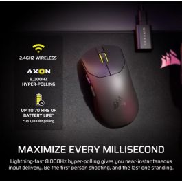 Corsair CH-931G000-WW SABRE V2 PRO Ratón Gaming Inalámbrico Ultraligero 33000 DPI 36g Negro