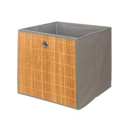 Caja Organizadora Plegable de Bambú Gris Kipit 32x33x2cm (24 Unidades) Caja Organizadora Plegable de Bambú Gris Kipit 32x33x2cm (24 Unidades)