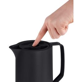 Emsa Motiva Quick Press - Termo de Acero Inoxidable 1 L, Negro