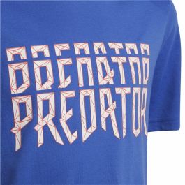 Camiseta de Manga Corta Infantil Adidas Predator Azul