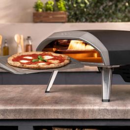 Ooni Koda 16 Horno de Pizza a Gas Negro Acero Inoxidable Temperatura 500°C Superficie Piedra 406x406mm