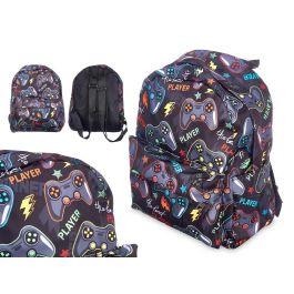 Mochila Infantil Pincello Games 22x28x12 cm - Estampado Colorido (12 Unidades)