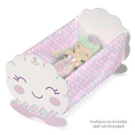 Decuevas Cuna Balancín de Madera para Muñecas y Muñecos de hasta 48 cm. Juguete Infantil Recomendado a partir de 3 Años