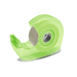 Q-connect Miniportarrollo para Cinta de 33 mt x 19 mm, Incluye Cinta, Dimensiones 125x100x29 mm