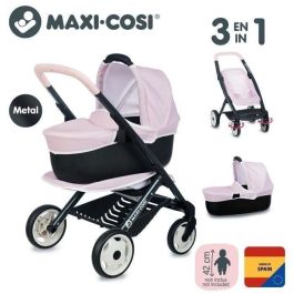 Smoby Coche de Muñecas Combi con Capazo Rosa 64x54,50x38,50 cm