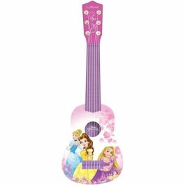 LEXIBOOK - PRINCESAS DE DISNEY - Guitarra acústica para niños - Altura 53 cm