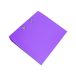Liderpapel Archivador de Palanca A4 Documenta Forrado PVC Rado Lila Compresor Metálico Lomo 75 mm