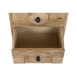 DKD Home Decor Mesita De Noche Moderno Marron 38 x 55 x 44.5 cm 2 Cajones
