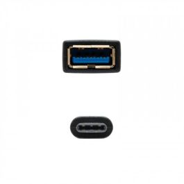Nano Cable 10.01.4201 Cable USB 3.1 Tipo-C Macho - USB Hembra 15cm Negro 5Gbps 3A