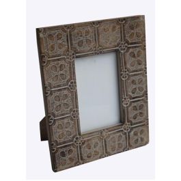 Marco Foto Indio DKD Home Decor Natural Blanco 1.3 x 25 x 20 cm (2 Unidades) Precio: 25.99000019. SKU: B17CP78FA3